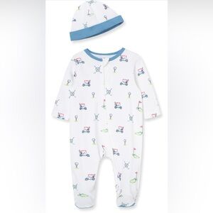 Little Me Golf-Themed Sleeper & Hat Set ⛳️